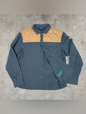 KÜHL The One Shirt-Jac Insulated Snap Front Shirt Jacket Men’s XL Windproof Blue